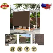 6x12 FT Shade Cloth - Breathable & Lightweight Garden Shade Tarp, Brown