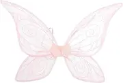 Amosfun Butterfly Fairy Wings Shiny Princess Wings Angel Dress Up Wings Costume Cute Sparkly Fairy Clothes Christmas Party Photo Prop for Adults Kids Pink