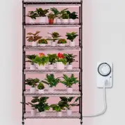VEVOR Plant Stand with Grow Light 6 Tiers 180W 180 cm Indoor Plant Grow Shelf