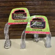 Vintage Purse N Alize It! Clear Plastic Handles Lot Of 2