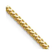 14K Yellow Gold 18 inch 2mm Franco with Lobster Clasp Chain Necklace
