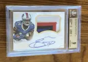 2014 National Treasures~SAMMY WATKINS RC #285~Rookie Patch Auto~SP 51/99~BGS 9