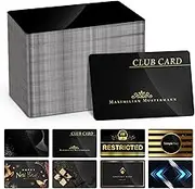 300 Pack Metal Business Cards Blanks Anodized Aluminum Blanks Name Card Laser Engraving Blanks for Laser Engraving DIY Cards Gift Cards VIP Cards Membership Cards Office Name Cards(Thickness 0.2 mm)