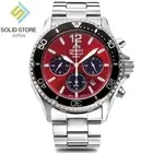 ORIENT Mako Sports RN-TX0207R Chronograph Solar Watch Red Dial 42.8mm
