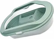 Milisten Turtle Tank Aquarium Habitat for Reptiles with Basking Platform and Swimming Area Safe and Easy Clean Design for Turtles and Reptiles Cozy Home