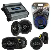 Fits Volvo S90/V90 97-99 Speaker Upgrade Kicker DSC65 DSC5 DSC693 HA-A400.4 Amp