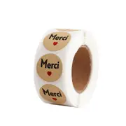 500Pcs/roll Meric French Thank You Stickers For Your Order Seal Label Gift Packaging Decoration Stationery Thank You Stickers