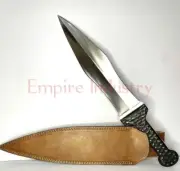 12 Inch Handmade Carbon Steel FULL TANG Combat Knife Fixed Blade With Sheath