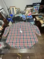 Vintage Siegfried Long Sleeve Button Front Plaid Shirt Men’s 3xb New With Tags