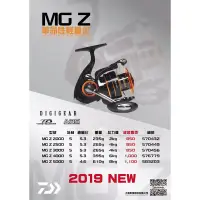 在飛比找蝦皮購物優惠-【百有釣具】 DAIWA  MG-Z 紡車捲線器多種規格可選