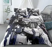 v3152 Bed Sheets Transformers Doona Duvet Cover Set Bed Sheets IU3152