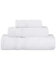 Superior Venice Zero Twist Cotton Medium Weight Soft Absorbent 3pc Towel Set