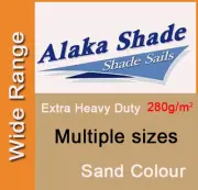 Extra Heavy Duty Shade Sail ShadeCloth Sand Sun Canopy Triangle Square Rectangle