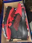 NIB Under Armour UA Lockdown 5 Basketball Shoes Black/Red 3023949 Sz 12.5