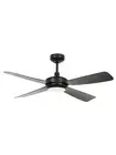 Energy saving Ceiling Fan Light LED Dimmable Slipstream Black Dc Fan