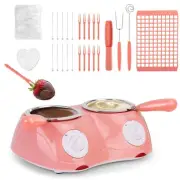 Chocolate Melting Pot Electric Chocolate Fondue Mini Fondue Candy Maker with ...