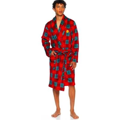 NWT Reg $70 Joe Boxer Plush Red Green Robe (ALL SIZES)