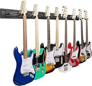 STRICH Guitar Wall Mount Hangers for Multiple Guitars, Holds 8 Guitars, Strong Aluminum Metal Guitar Stand Rack Bass Holder, Adjustable Instruments Display Set, SMH-08A