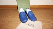GUCCI MEN'S CLOVE CALF SOFT MOCCASIN LOAFERS SHOES SZ.7(US.8) NEW