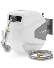 Ayleid Retractable Garden Hose Reel,1/2 in x 65 ft Wall Mounted Hose Reel, wi...
