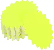 JUMPLAWN 100pcs Tag Retail Tags Garage Sale Supplies Signs Advertising Labels Retail Sale Signs Yellow Paper