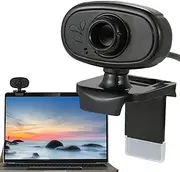 Webcam for PC - 480P Webcam with Microphone | HD Webcam with Microphone | Plug and Play Web Camera with Clip for Laptop, Desktop, Video Calling, Streaming, and Online Conferences