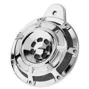 CNC Chrome Speaker Horn Cover 110 dB Fit For Harley Big Twin Evo Cam Sportster