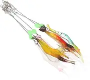 GANAZONO 5Pcs Realistic Shrimp Fishing Lures Artificial Baits with Light Features Durable Fishing Equipment Enthusiasts