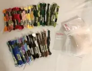 DMC Mouline Special Embroidery Thread 44 Skeins and Floss Bags No Duplicates