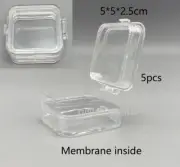 5x Denture Inlay Fragile Display Teeth Box Membrane Holder Case Hinged 5*5*2.5cm