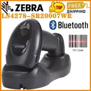 Symbol LS4278-SR20007WR Wireless Bluetooth Barcode Scanner w/ USB Cable & Cradle