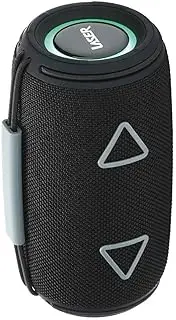Laser Portable Fabric Bluetooth 5.3 Speaker Max with TWS, Extended Playtime, 1500mAh Battery, 10m Bluetooth Range, 4Ω/8W Speakers, FM Radio, Compatible with USB-C, SD Card, AUX
