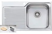 Oliveri Nu-petite Single Right Hand Bowl Inset Sink With Drainer NP622
