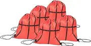 Healeved 5Pcs Drawstring Backpack for Outdoor Sports Stylish Gym Bag for Camping Items Holder for Cycling Running and Climbing Activities