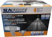 Sunforce Solar Triple Head Motion Activated Security Light 1500 Lumens