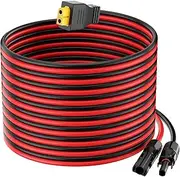 10AWG Solar Connector to XT60 Adapter Extension Cable Solar Panel to Potable Solar Power Generator/RV Foldable Solar Panel/Portable Power Station(60FT)