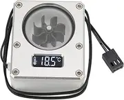 PC Water Cooling Meter, 12V 3Pin G1 4 Thread Computer Flow Meter, PC Water Meter for Most Computer Cooling Pipes Or Connectors (Silver)