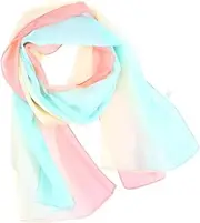 [BESTYASH] Women Scarf Scarves Neck Scarf for Women Elegant Scarf Women Beach Scarf Shawl Scarf Ladies Scarf Gradient Color Scarf Trendy Scarf Women Chiffon Scarf Fashion Beach Scarf