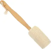 ERINGOGO Ergonomic Long Handle Shower Back Scrubber Natural Loofah Bath Brush for Body Exfoliation and Massage Shower Accessory for Maximum Comfort and Health