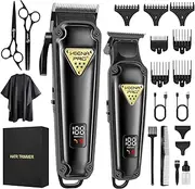 Professional Hair Clippers Set & Cordless Barber Clippers for Men, Clippers Set and Trimmers Kit, Hair Cutting Tools, Clippers for Hair Cutting, Gifts for Men