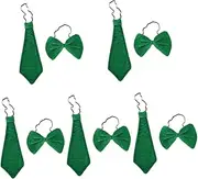 [SAFIGLE] Sets Men's Bow Tie and Necktie Set Irish Style Decorative Tie for Men for St Patrick's Day Celebrations and Parties