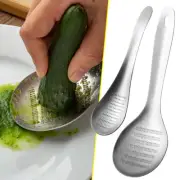 Stainless Steel Spoon Lemon Zester Mixer Ginger Grater Wasabi Grinding Tools FZ