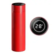 SOGA 500ML Stainless Steel Smart LCD Thermometer Display Bottle Vacuum Flask Thermos Red