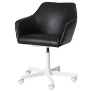 TOSSBERG / MALSKÄR swivel chair, Grann black/white