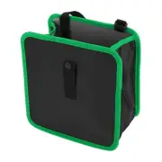 Car Trash Can Hanging Folding Front Seat Oxford Cloth Trash Bin Black Green 1pcs