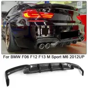 For BMW F06 F12 F13 M Sport M6 12UP REAL CARBON Rear Bumper Diffuser Lip Spoiler