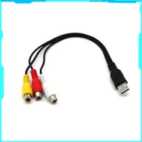 在飛比找蝦皮購物優惠-【萬佳樂家居館】USB 公 A 轉 3 RCA AV A/V