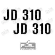 310 Backhoe Loader Premium Vinyl Decal 2-Pack - 9" wide x 2.75" tall