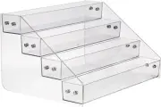 Acrylic Spice Rack, Tiered Spice Rack Shelf Seasoning Organizer for Countertop,