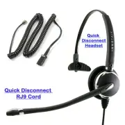 Headset for Avaya M8001 M8003 T7208 T7324 Phone Pro Monaural Headset at Office